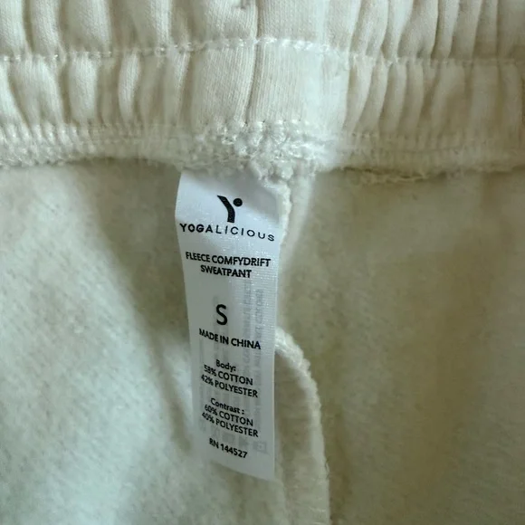 NWT Yogalicious Fleece Comfydrift Sweatpant - Picture 8 of 11